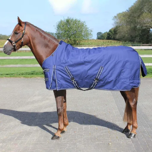 Pony Dekens Budget Rider outdoordeken 0-grams blauw