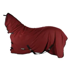 Stal & Onderdekens Budget Rider fleecedeken met hals bordeaux